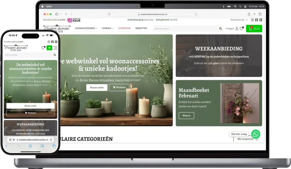 Combinatie van een Macbook en een iPhone van Creatieve Decoraties Voor Jou