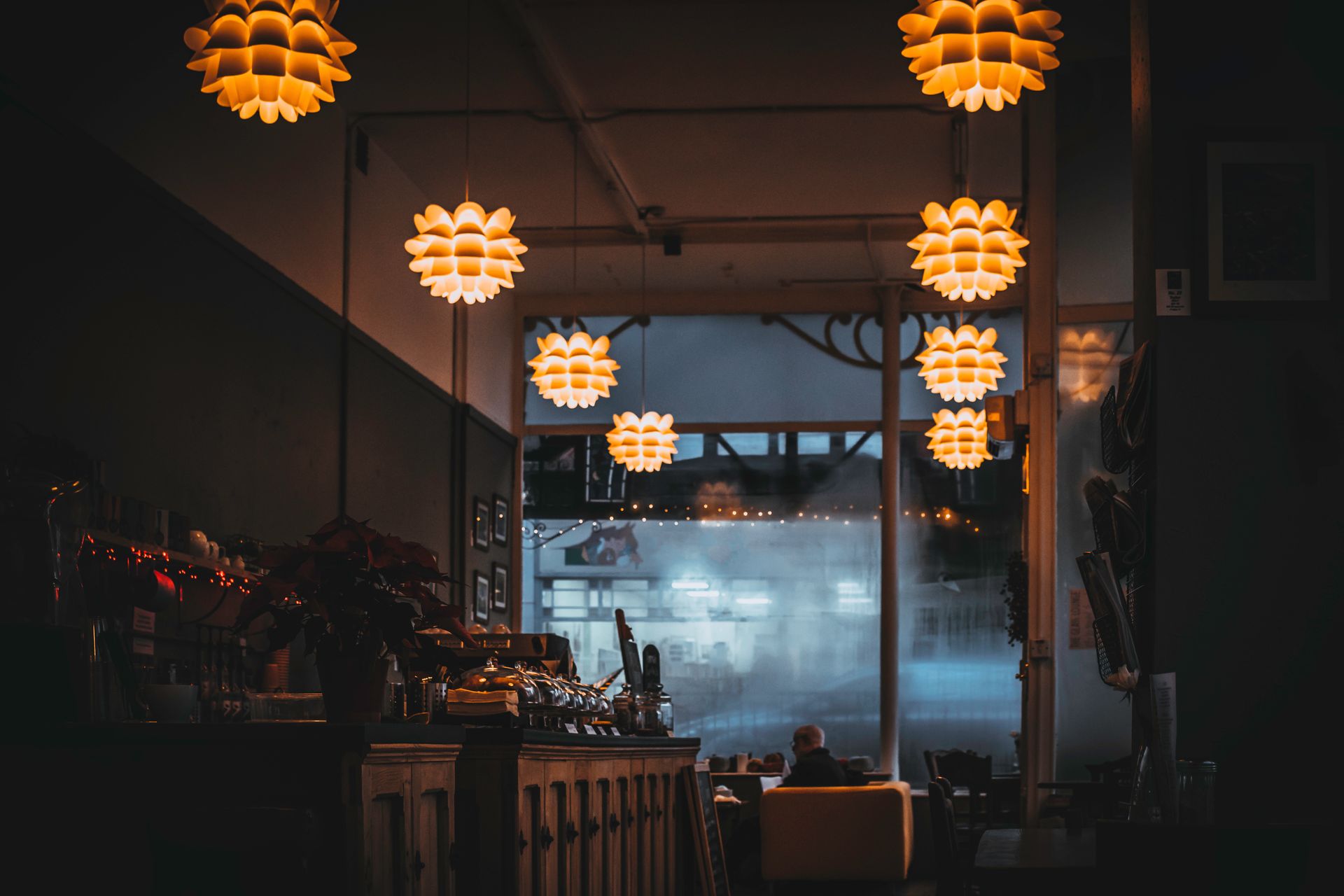 Sfeervol restaurantinterieur